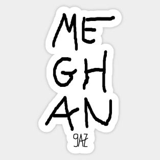 Name Meghan by 9AZ Sticker